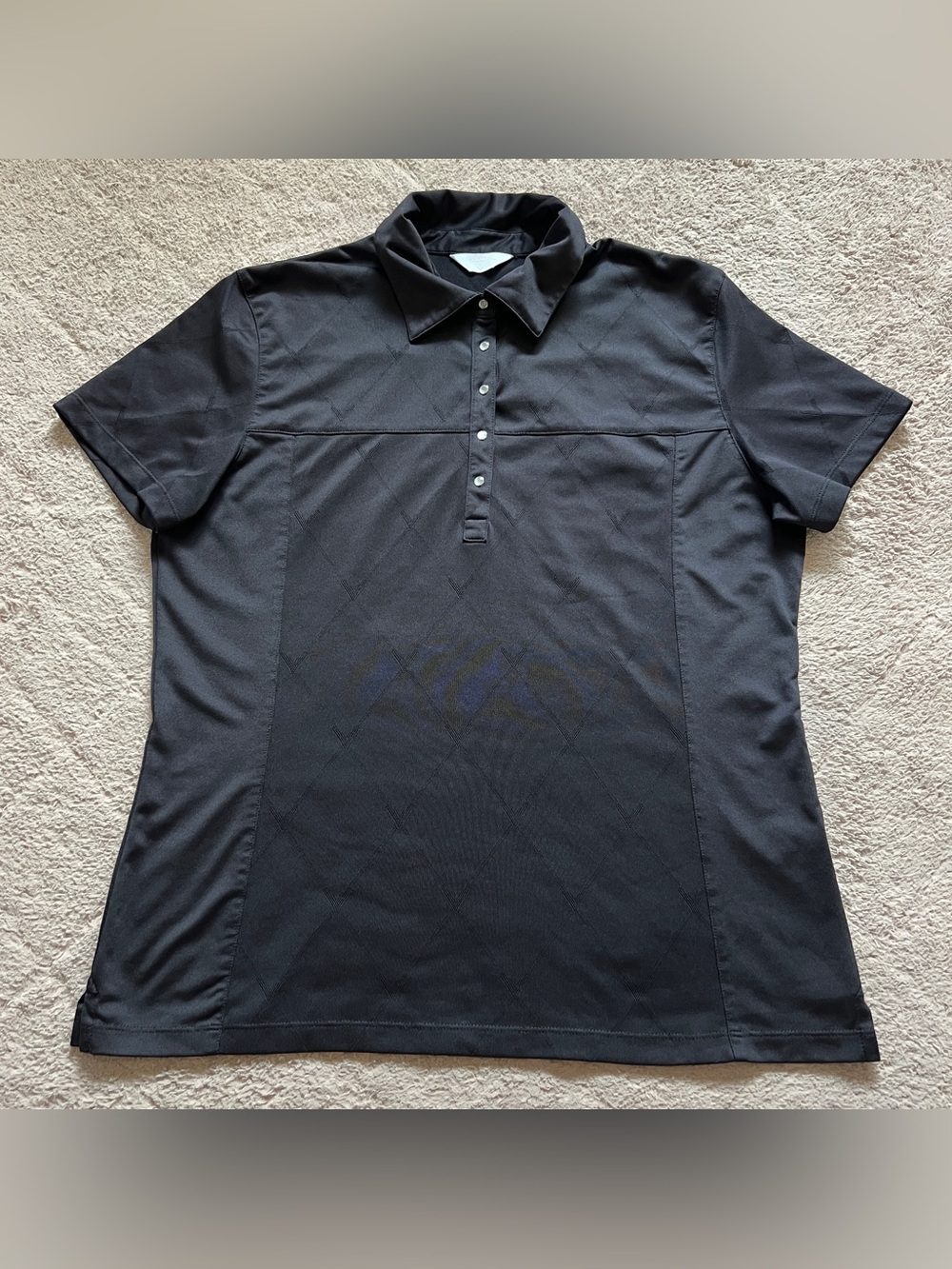 Callaway Golf Polo Performance Athleisure Breathable Sporty Preppy Tennis Sz L